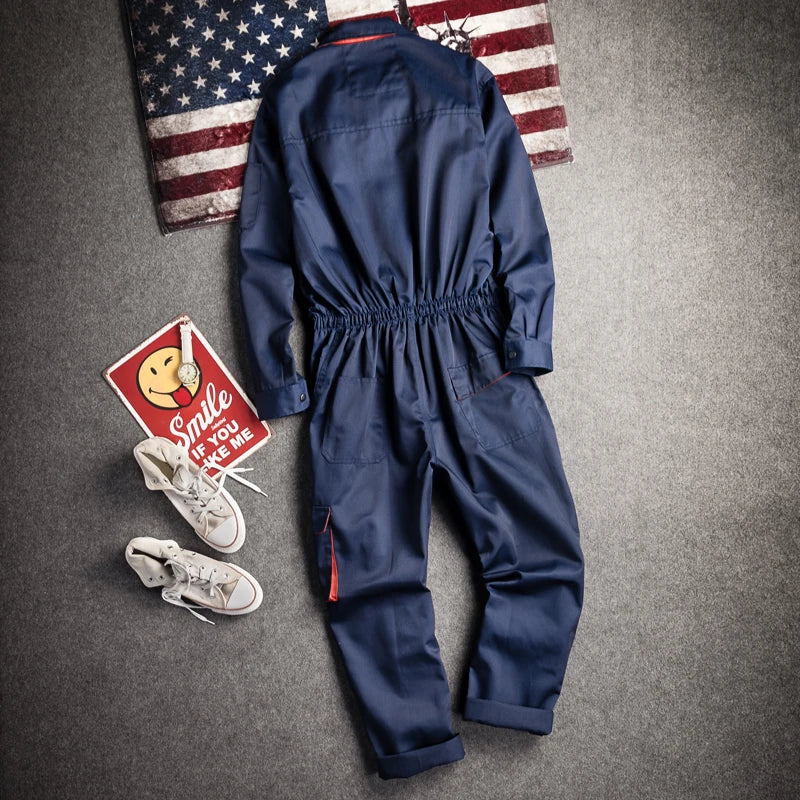 Work Overalls Uniform Men's Jumpsuit Working Coveralls Welding Suit Working Suit Safety Clothing Mechanic Work Overall Costume