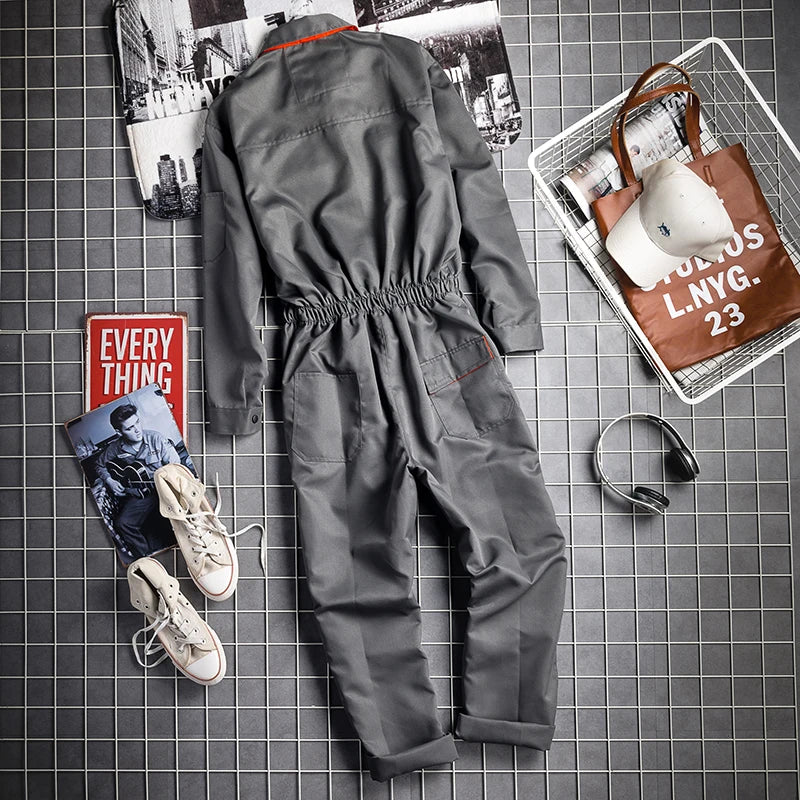 Work Overall Uniforms Men Women Working Coveralls Welding Suit Car Repair Workshop Mechanic Plus Size Clothes Warehouse Workwear