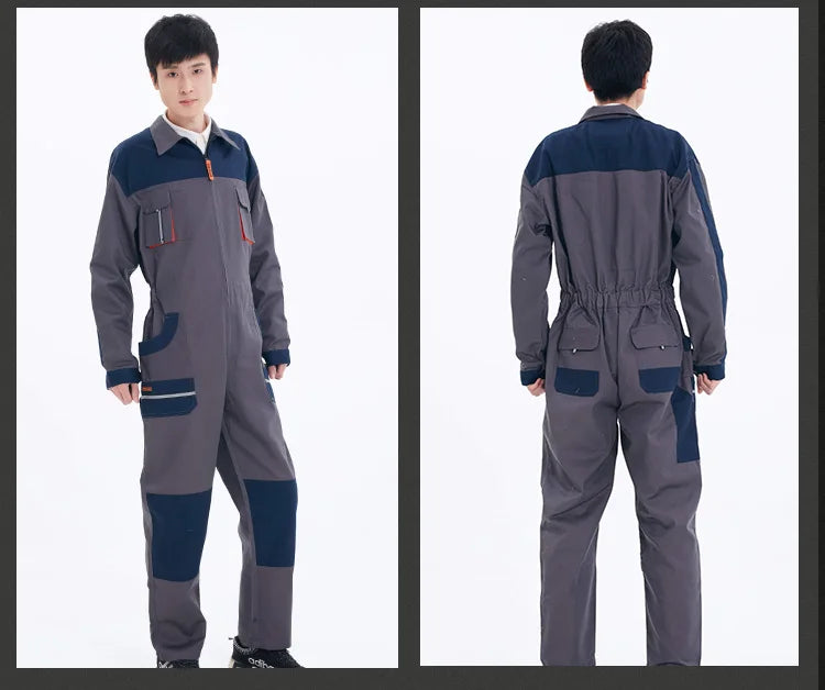 Work Overalls Uniform Men's Jumpsuit Working Coveralls Welding Suit Working Suit Safety Clothing Mechanic Work Overall Costume