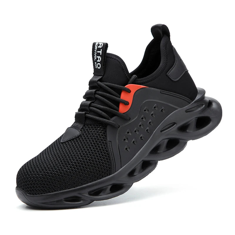 Lightweight Safety Shoes For Men Protective Work Boots Anti-smash Puncture Proof Industrial WorkShoes Outdoor Safety Sneakers