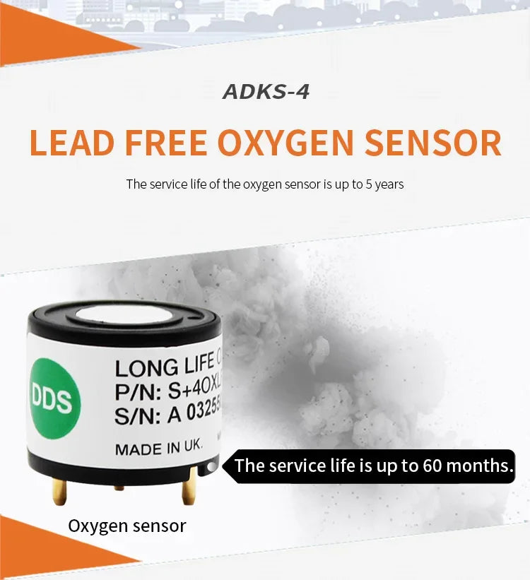 Multi Gas Detector Gas Meter O2 H2S CO LEL 4 in 1 Oxygen Hydrogen Sulfide Carbon Monoxide Combustible Gas Leak Detector