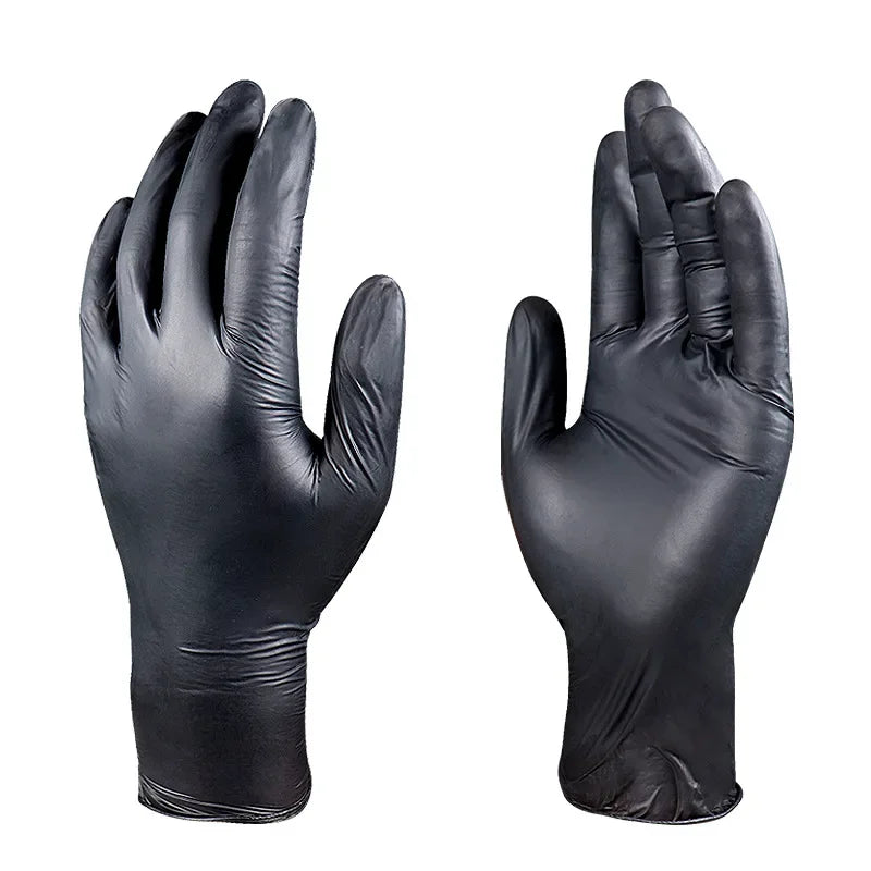 Black Disposable Vinyl Gloves Pvc Safety Gloves Waterproof Touch Screen Anti Chemical Gloves for Housework Cleaning Tools
