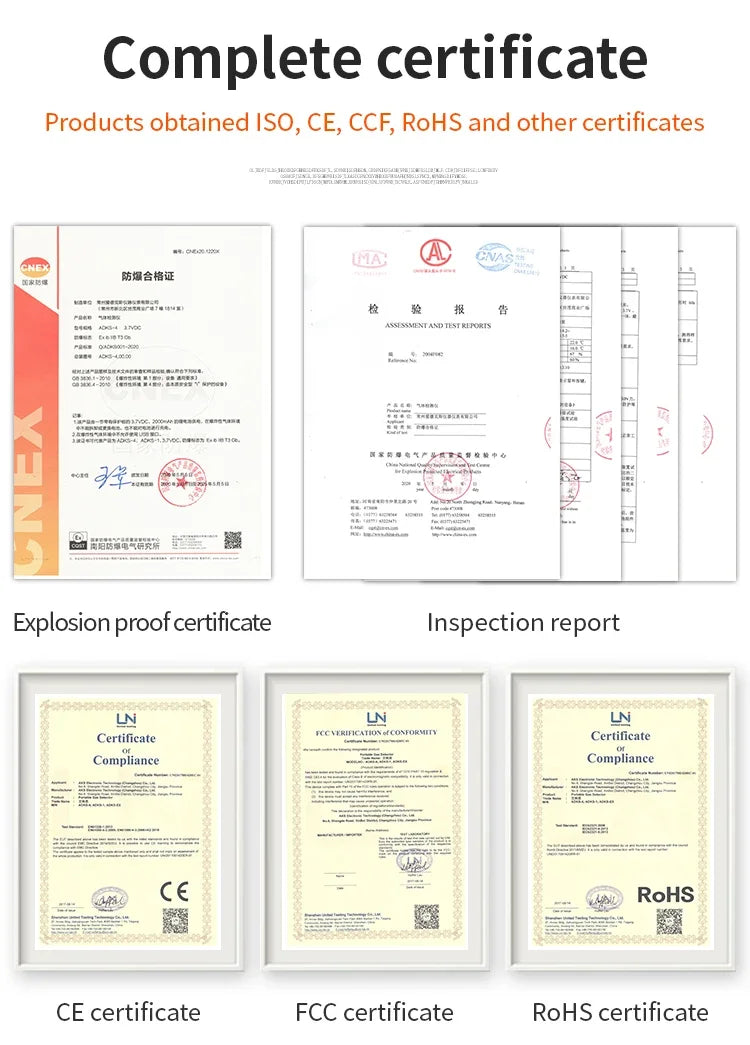 Multi Gas Detector Gas Meter O2 H2S CO LEL 4 in 1 Oxygen Hydrogen Sulfide Carbon Monoxide Combustible Gas Leak Detector