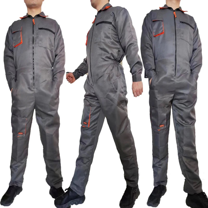 Work Overalls Uniform Men's Jumpsuit Working Coveralls Welding Suit Working Suit Safety Clothing Mechanic Work Overall Costume