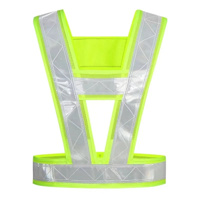Reflective Safety Vests High Visibility Strap Security Traffic Warning Night Working Running Cycling Jacket Seguridad Industrial
