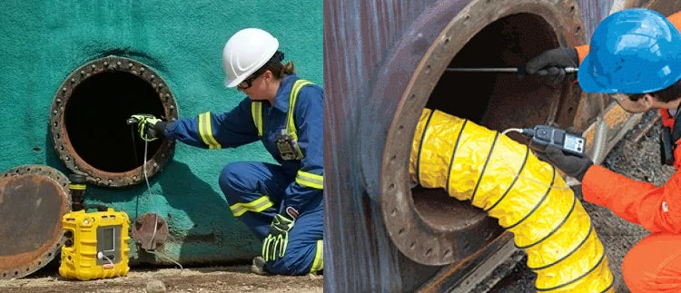 Confined Space Entrance Lockout Seal Cover Storage Tank Maintenance Operations Control No Entry Off Limits Danger Warning Notice
