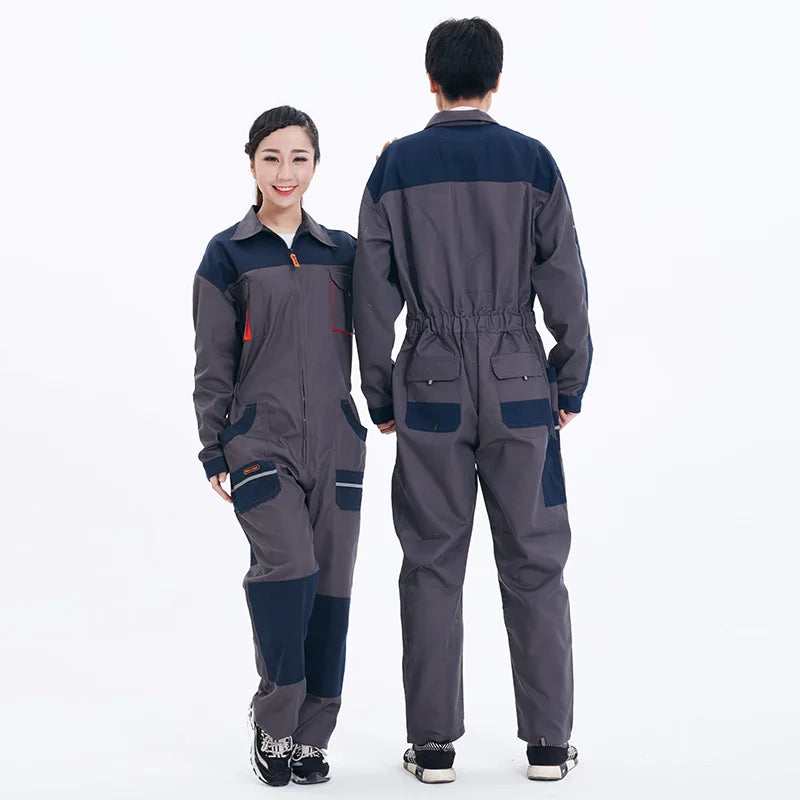 Work Overalls Uniform Men's Jumpsuit Working Coveralls Welding Suit Working Suit Safety Clothing Mechanic Work Overall Costume