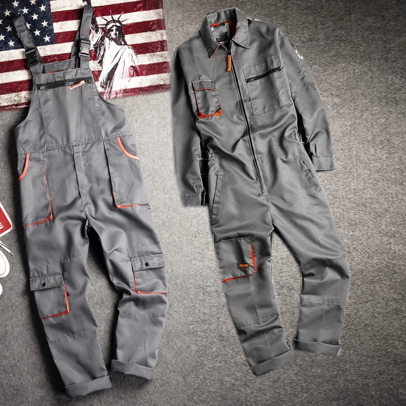Work Overall Uniforms Men Women Working Coveralls Welding Suit Car Repair Workshop Mechanic Plus Size Clothes Warehouse Workwear