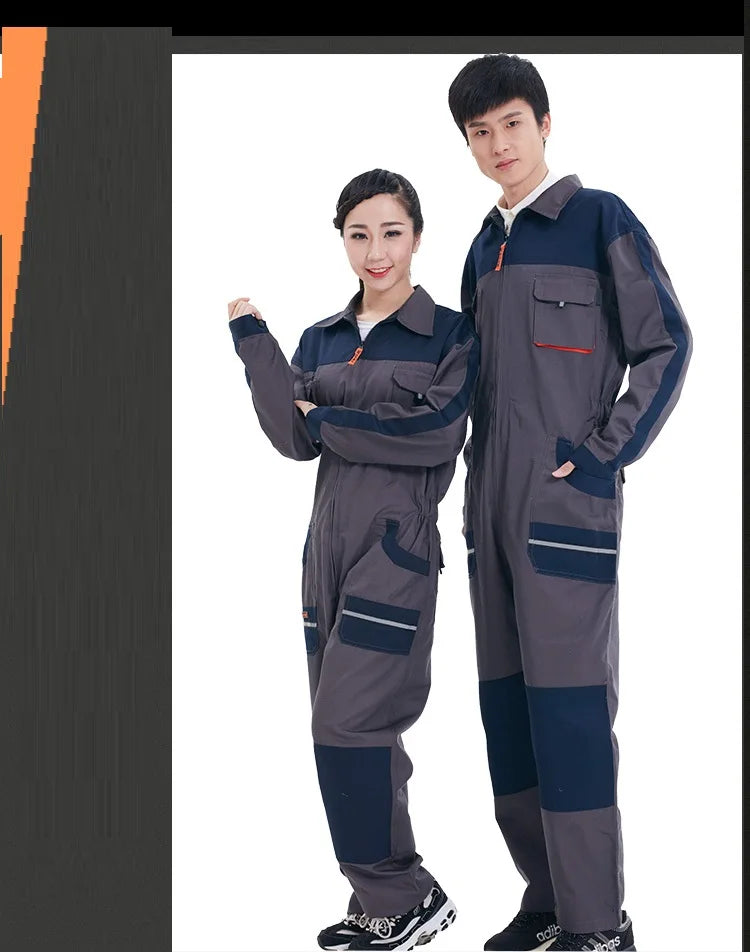 Work Overalls Uniform Men's Jumpsuit Working Coveralls Welding Suit Working Suit Safety Clothing Mechanic Work Overall Costume