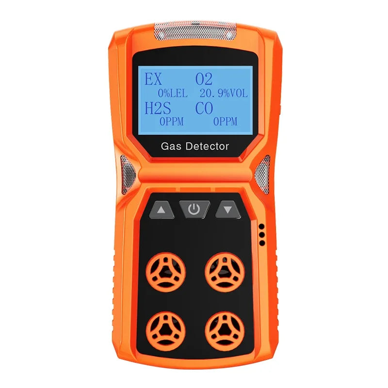 Multi Gas Detector Gas Meter O2 H2S CO LEL 4 in 1 Oxygen Hydrogen Sulfide Carbon Monoxide Combustible Gas Leak Detector