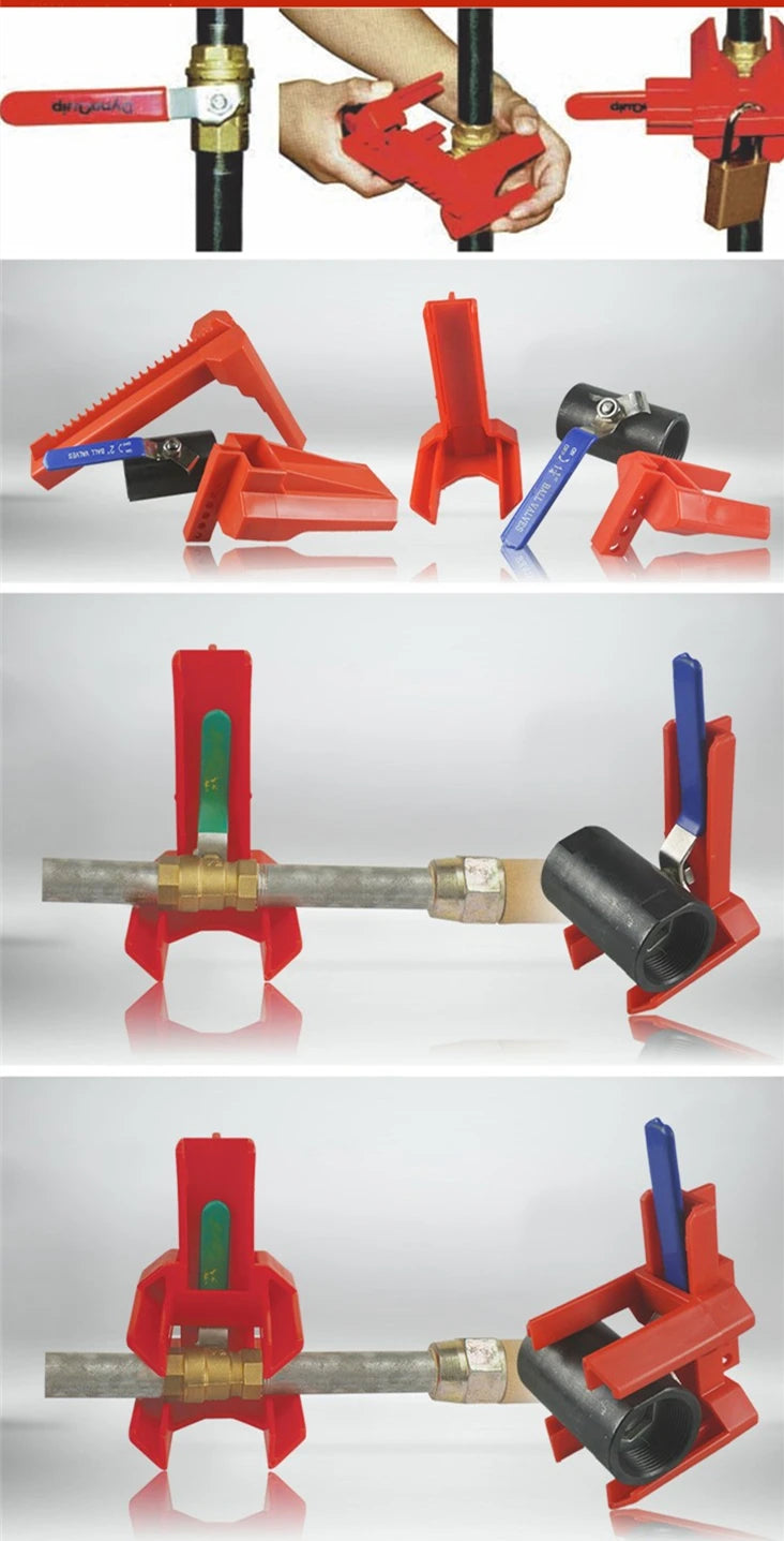 Ball valve lock , gate valve Lock, S3080 Safety Cable System Lockouts,Industrial safety locks,1.5" to 2.5"