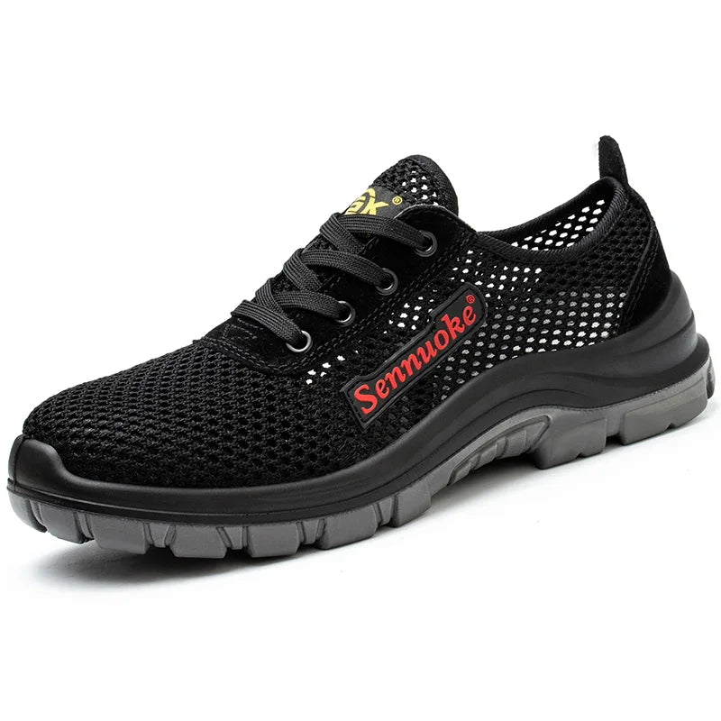 Men Safety Shoes Lightweight Steel Toe for Work for Workers Work Wear Free Shipping Industrial Safety Tennis