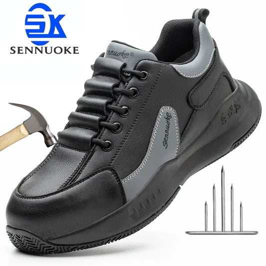 Safety Shoes ManforWork Man's Safety working Shoes Lightweight Work Wear Free Shipping Industrial Security-Protection Waterproof