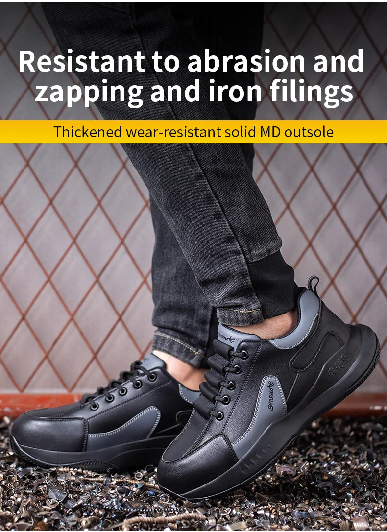 Safety Shoes ManforWork Man's Safety working Shoes Lightweight Work Wear Free Shipping Industrial Security-Protection Waterproof