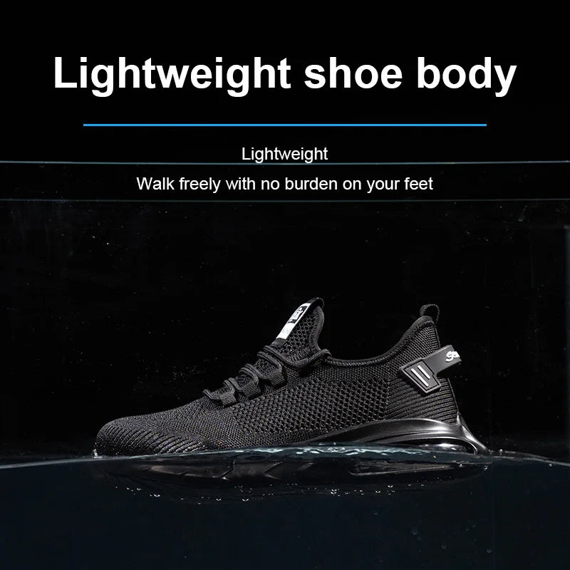 Safety Shoes Men Work Shoes Lightweight Soft Steel Toes  Sneakers Industrial Safety Tennis Steel Toe Cap Original