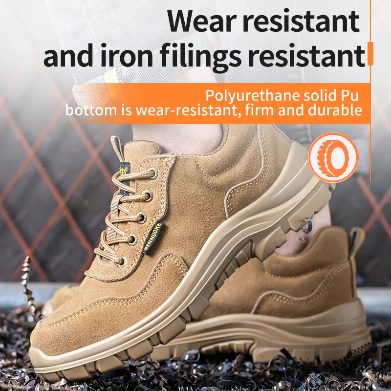 Safety Shoes Man for Work Man's Safety Working Shoes Working Lightweight Work Wear   Industrial Security-Protection