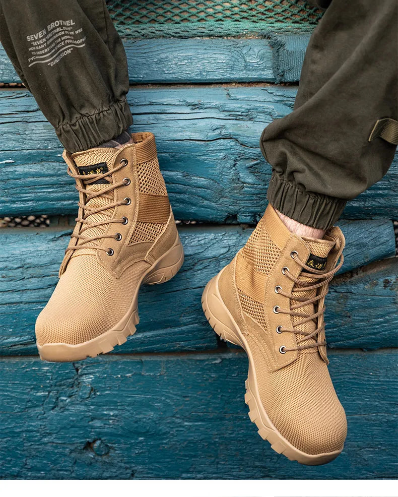 Safety Shoes Safety Boots Man SteelToe Cap for Work Lightweight Safety Tennis Industrial Security-Protection