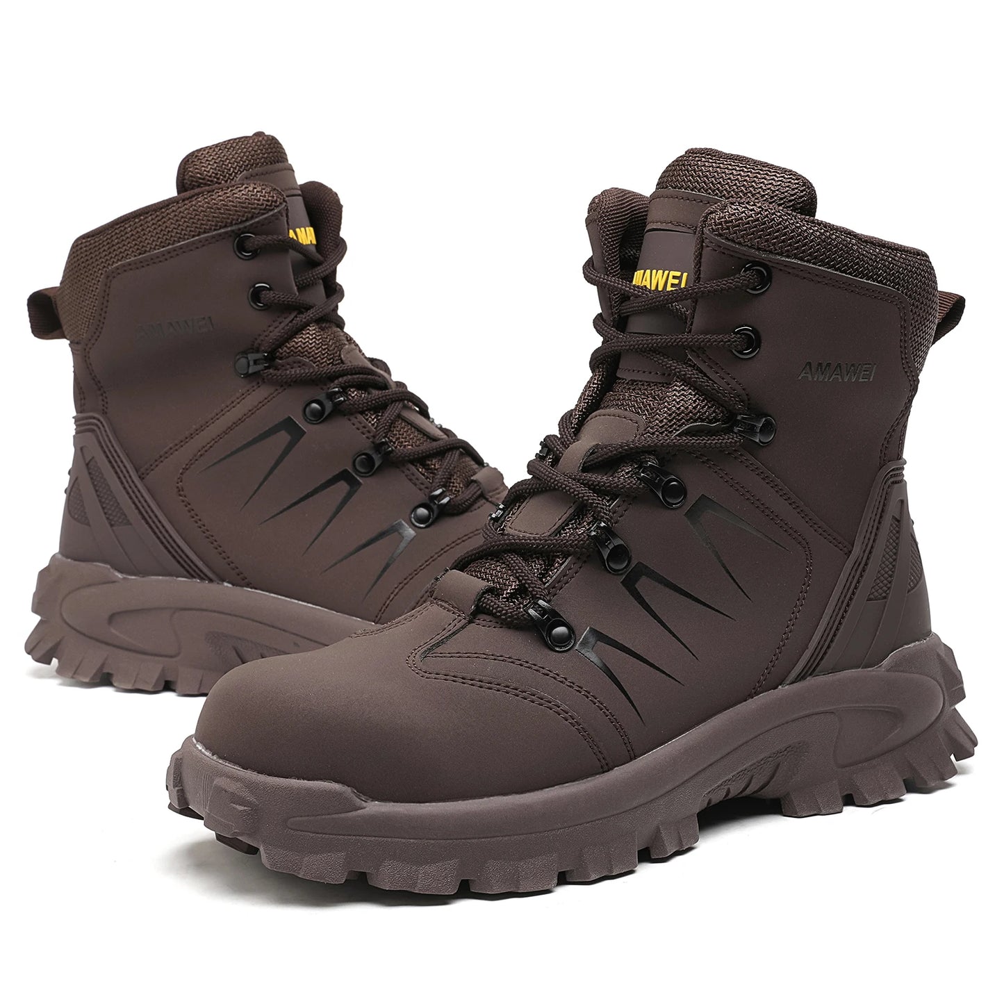 Steel Toe Safety Shoes Men Work Safety Boots Lightweight Breathable Comfortable Industrial Construction Sneakers Men Boots