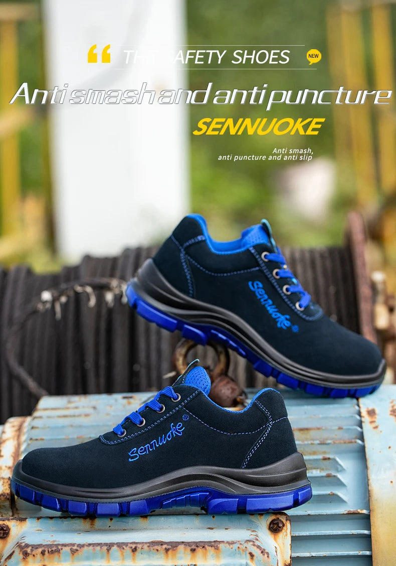 Safety Shoes Sport  Shoes Men for Work Sneakers Lightweight Steel Toes Free Shipping Industrial safety tennis