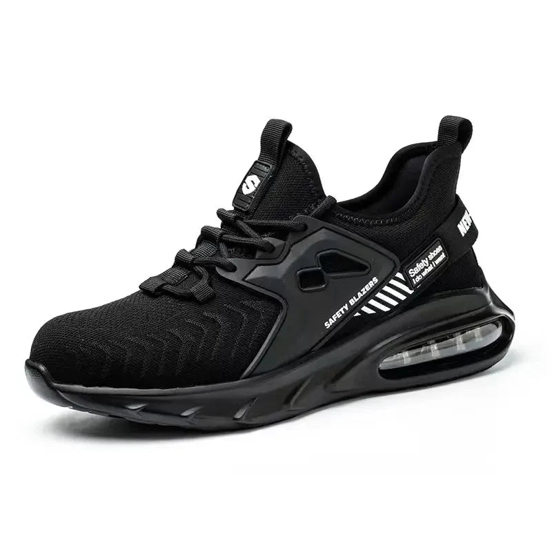 Safety Sneaker for Men Orange Air Cushion Steel Toe Safety Shoes Sports Large Work Anti-Smashing Industrial Safety Tennis Woman