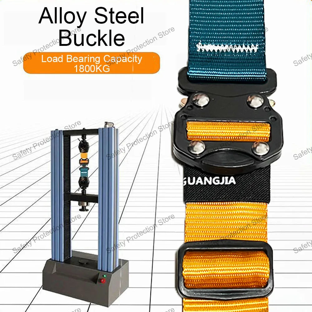Full Body High Altitude Work Safety Harness Five-point Safety Belt Safety Rope Outdoor Climbing Construction Protect Equipment