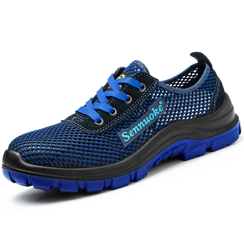 Men Safety Shoes Lightweight Steel Toe for Work for Workers Work Wear Free Shipping Industrial Safety Tennis