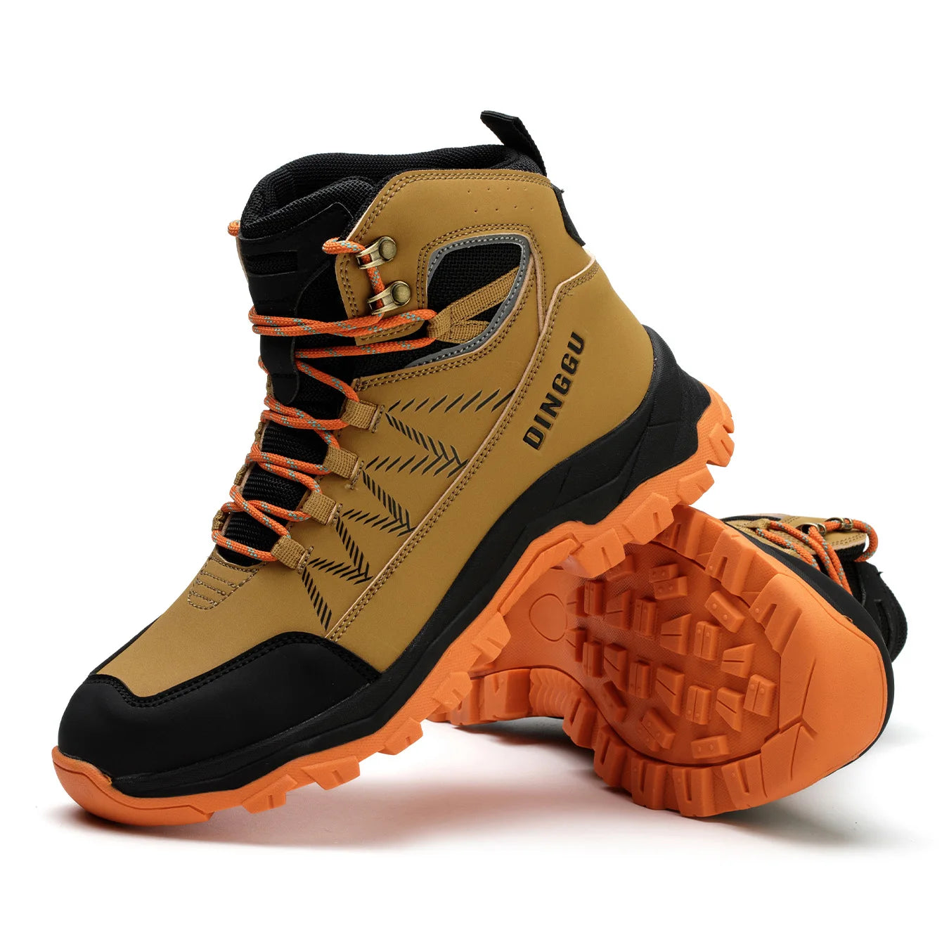 Safety Shoes Men's Steel Toe Oil Resistant Work Boots for Industrial Use Anti-smash Anti-Puncture Work Safety Boots Warehouses