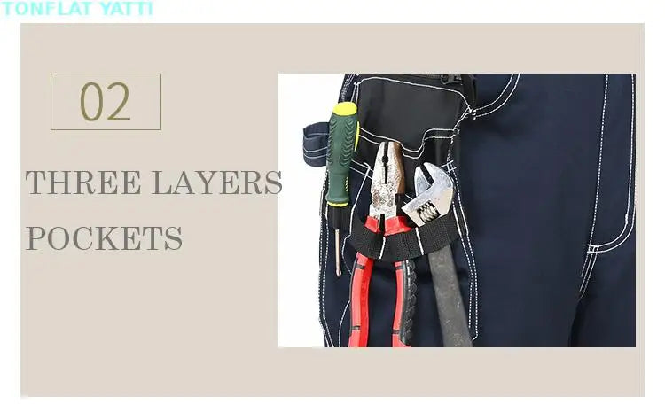 New Overall Uniform Wear Mens Carperner 100% Cotton Durable Multi Pockets Work Trousers With Eva Knee Pads Work Pant Workwear