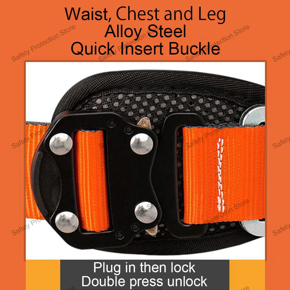 Full Body High Altitude Work Safety Harness Five-point Safety Belt  Outdoor Climbing Training Construction Protective Equipment