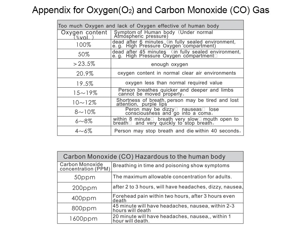 Professional Multifunctional Gas Detector Oxygen O2 Hydrogen Sulfide H2S Carbon Monoxide CO Combustible Gas LEL Gas Meter