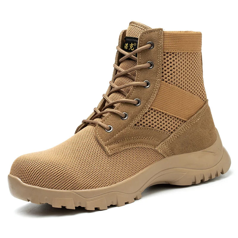 Safety Shoes Safety Boots Man SteelToe Cap for Work Lightweight Safety Tennis Industrial Security-Protection