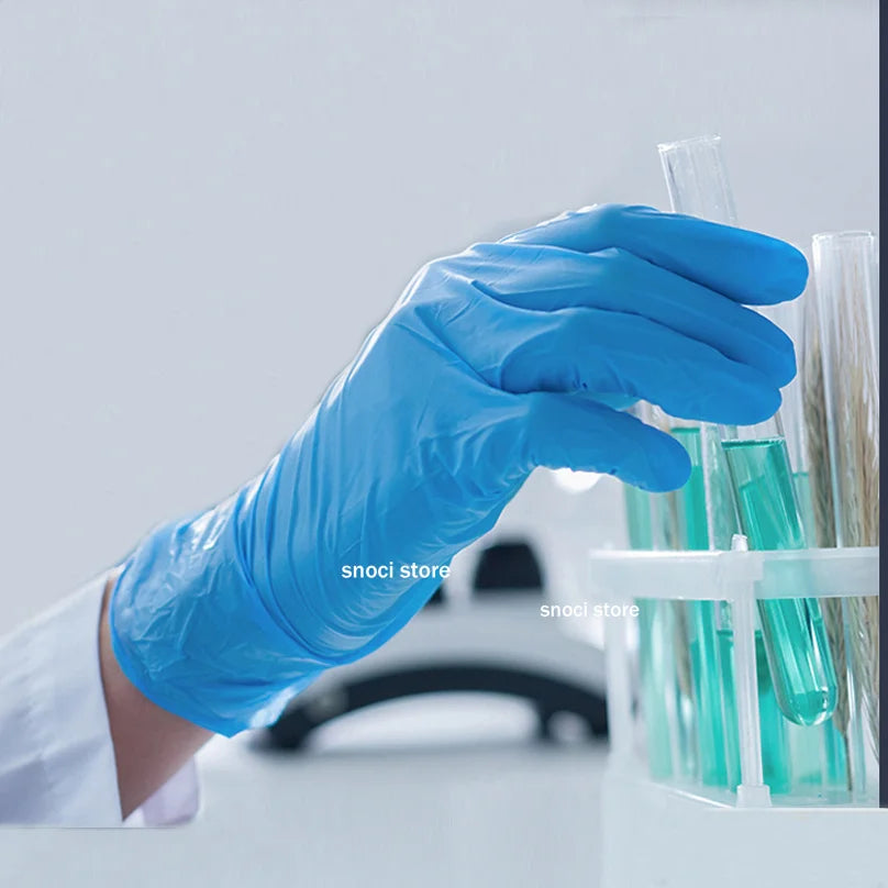 Experimental gloves Chemical laboratory special disposable gloves latex rubber gloves nitrile gloves S M L XL 10Pcs