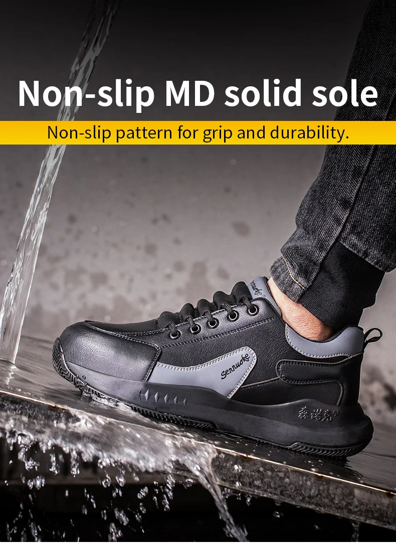 Safety Shoes ManforWork Man's Safety working Shoes Lightweight Work Wear Free Shipping Industrial Security-Protection Waterproof
