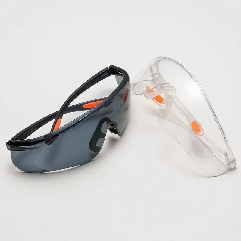 Motorcycle PC Material Anti Impact Wind Dust Proof Goggles Safety Riding Clear Glasses Lab Work Safety Eye Protective Glasses