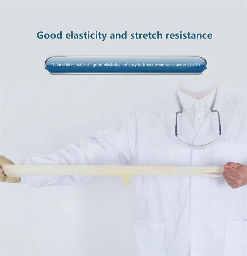 Disposable latex gloves 20 inch extended thickened laboratory chemical acid and alkali resistant protective industrial gloves