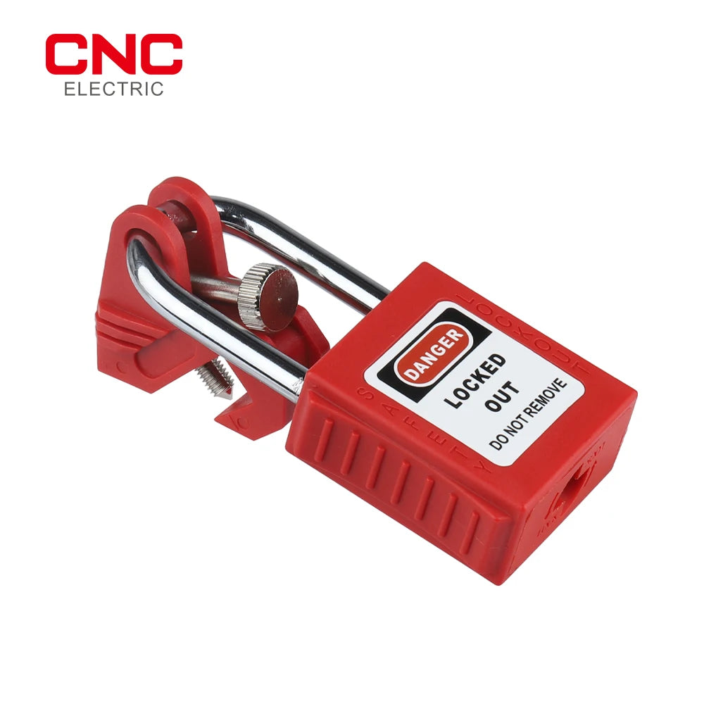CNC Industrial Air Switch Safety Lockout Electrical Safety Lock And 38mm Nylon Shackle Household Plug Lockout Device Safety Tool