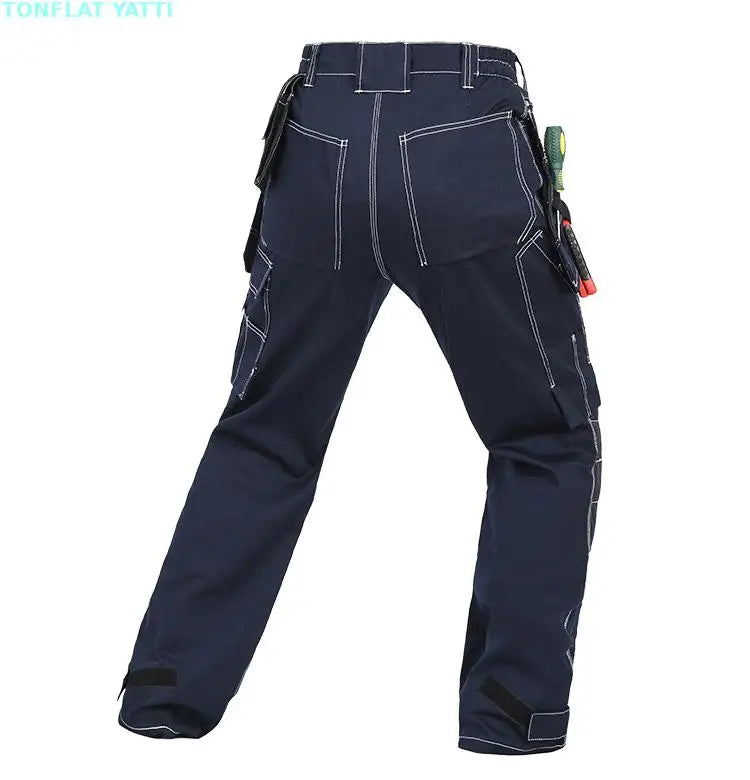 New Overall Uniform Wear Mens Carperner 100% Cotton Durable Multi Pockets Work Trousers With Eva Knee Pads Work Pant Workwear