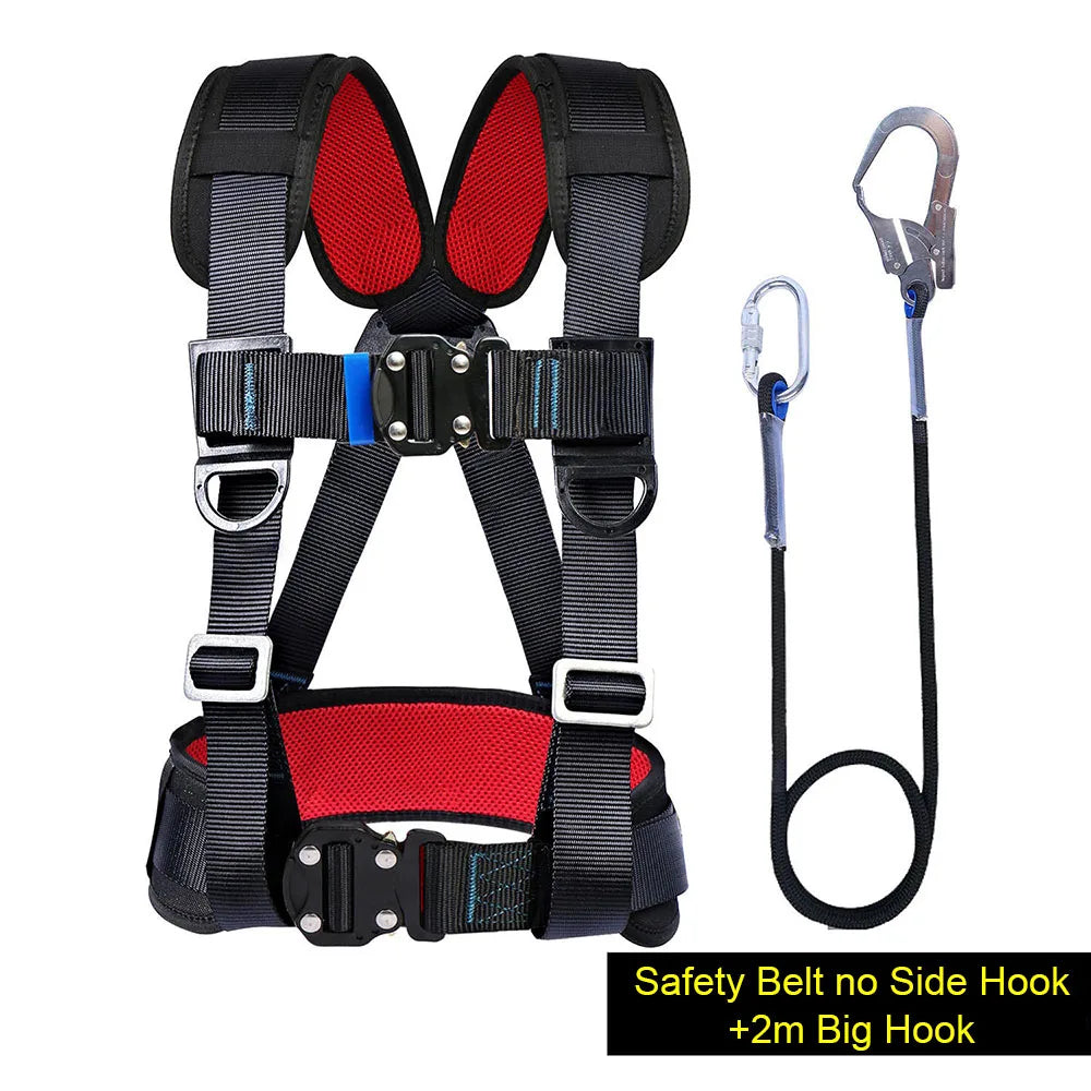 High-altitude Work Safety Belt Three Point Harness Outdoor Rock Climbing Harness Safety Ropes Electrician Construction Equipment