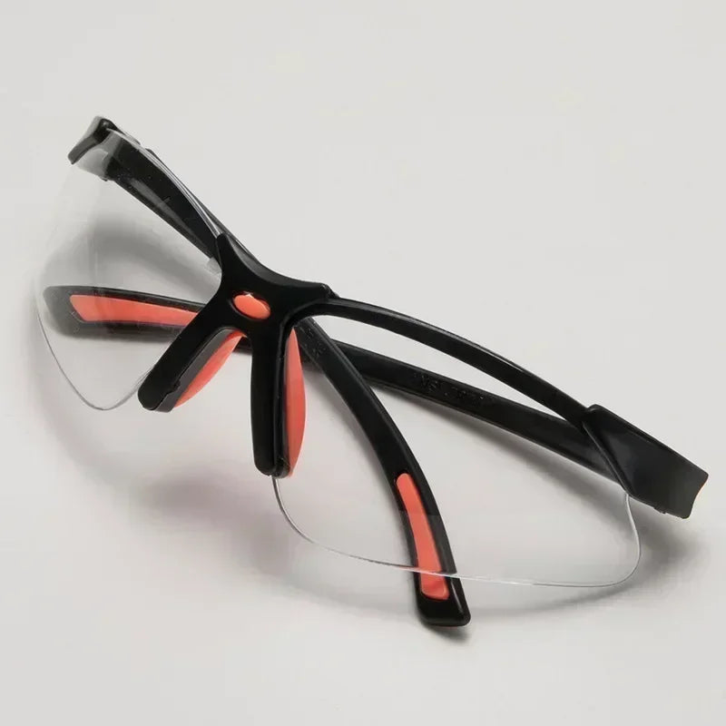 Motorcycle PC Material Anti Impact Wind Dust Proof Goggles Safety Riding Clear Glasses Lab Work Safety Eye Protective Glasses