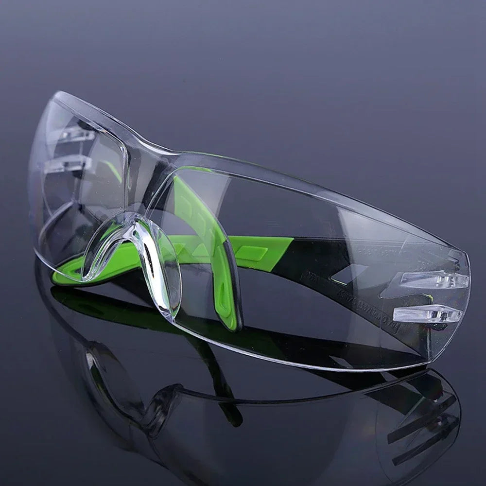 Motorcycle PC Material Anti Impact Wind Dust Proof Goggles Safety Riding Clear Glasses Lab Work Safety Eye Protective Glasses