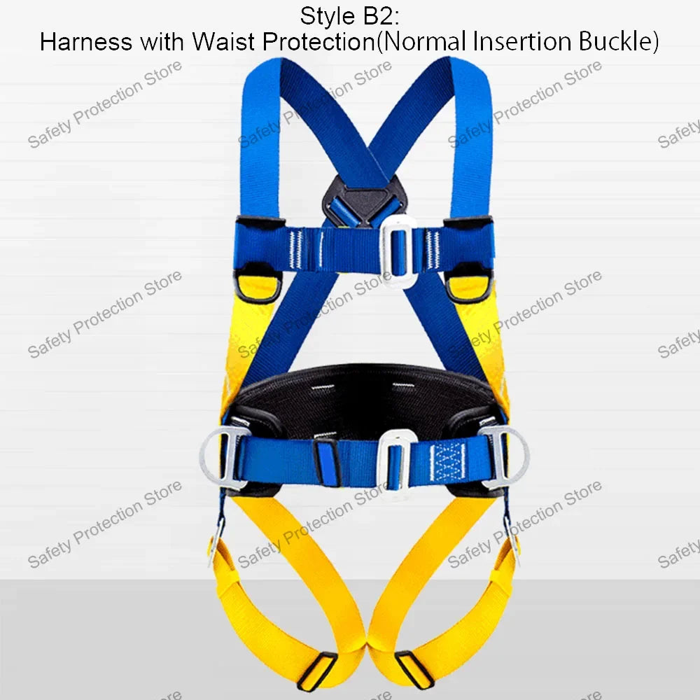 Five-point High Altitude Work Safety Harness Full Body Safety Belt Outdoor Rock Climbing Training Construction Protect Equipment