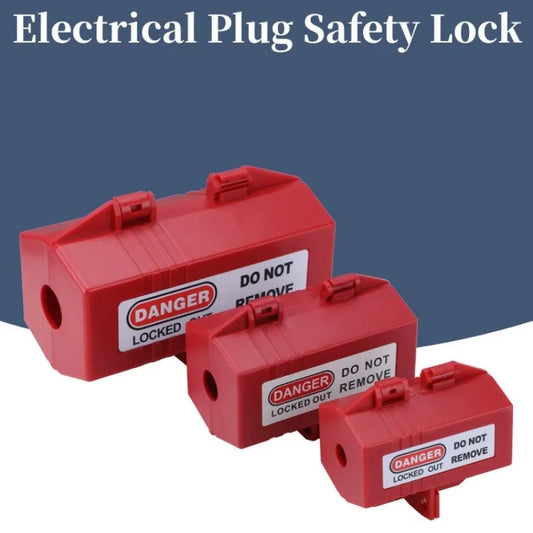 1 pcs safety lockout box for electrical plug lockout industrial household plug locks loto lock device safety tools
