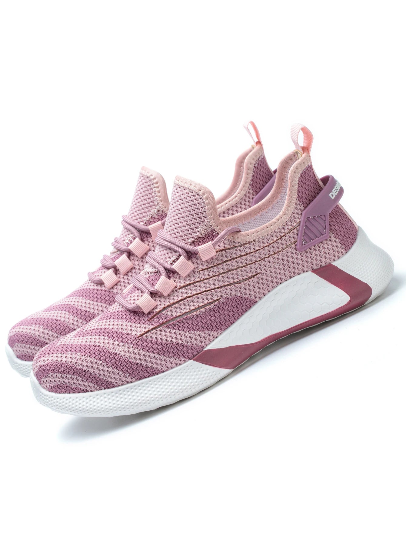 Pink women's safety shoes Steel head anti-smash Light soft breathable work shoes Women's outdoor industrial safety shoes
