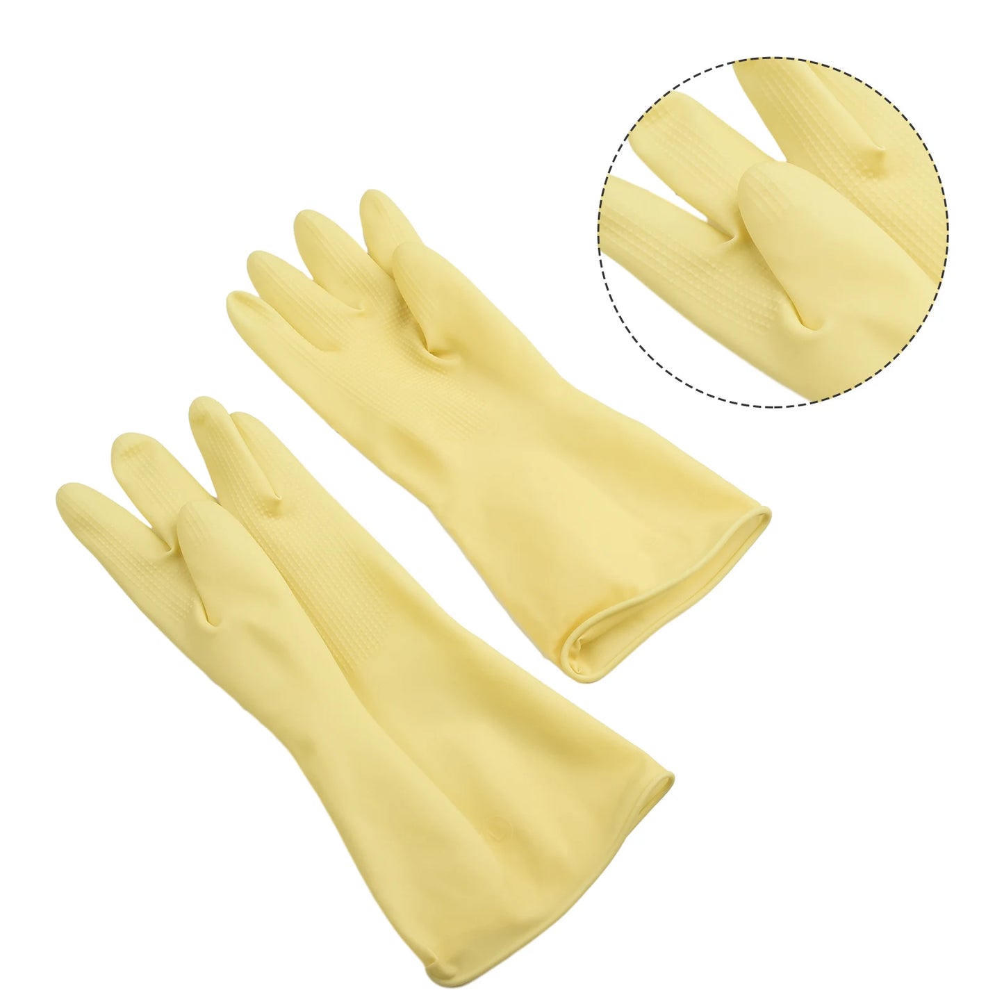 1Pair Industrial Gloves Natural Latex Acid Resistant Chemical Protective Gloves Acid And Alkali Resistant Industrial Gloves