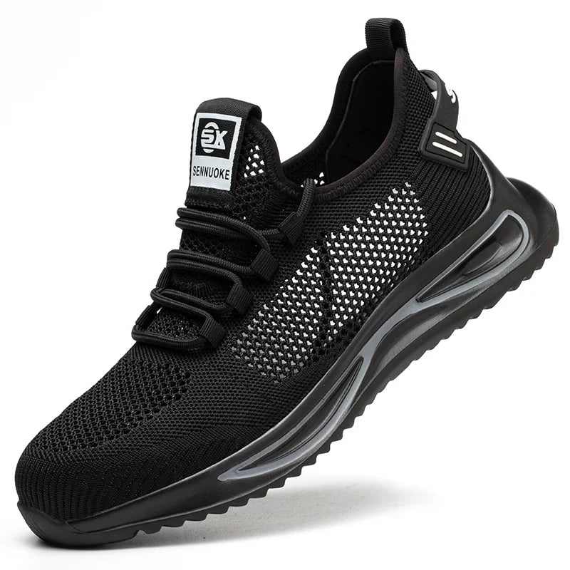 Safety Shoes Men Work Shoes Lightweight Soft Steel Toes  Sneakers Industrial Safety Tennis Steel Toe Cap Original