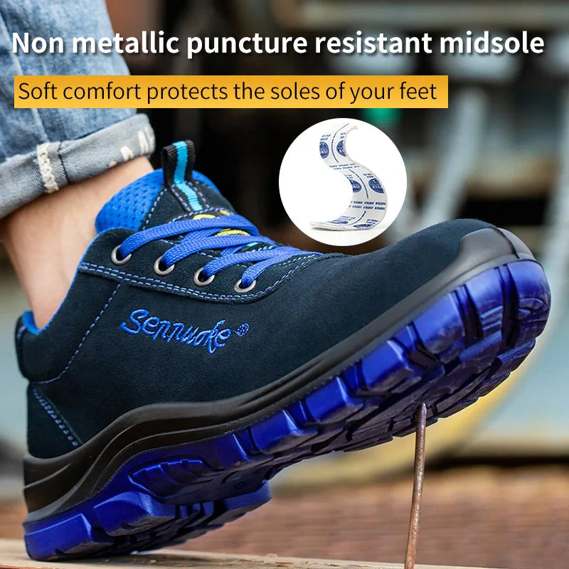 Safety Shoes Sport  Shoes Men for Work Sneakers Lightweight Steel Toes Free Shipping Industrial safety tennis