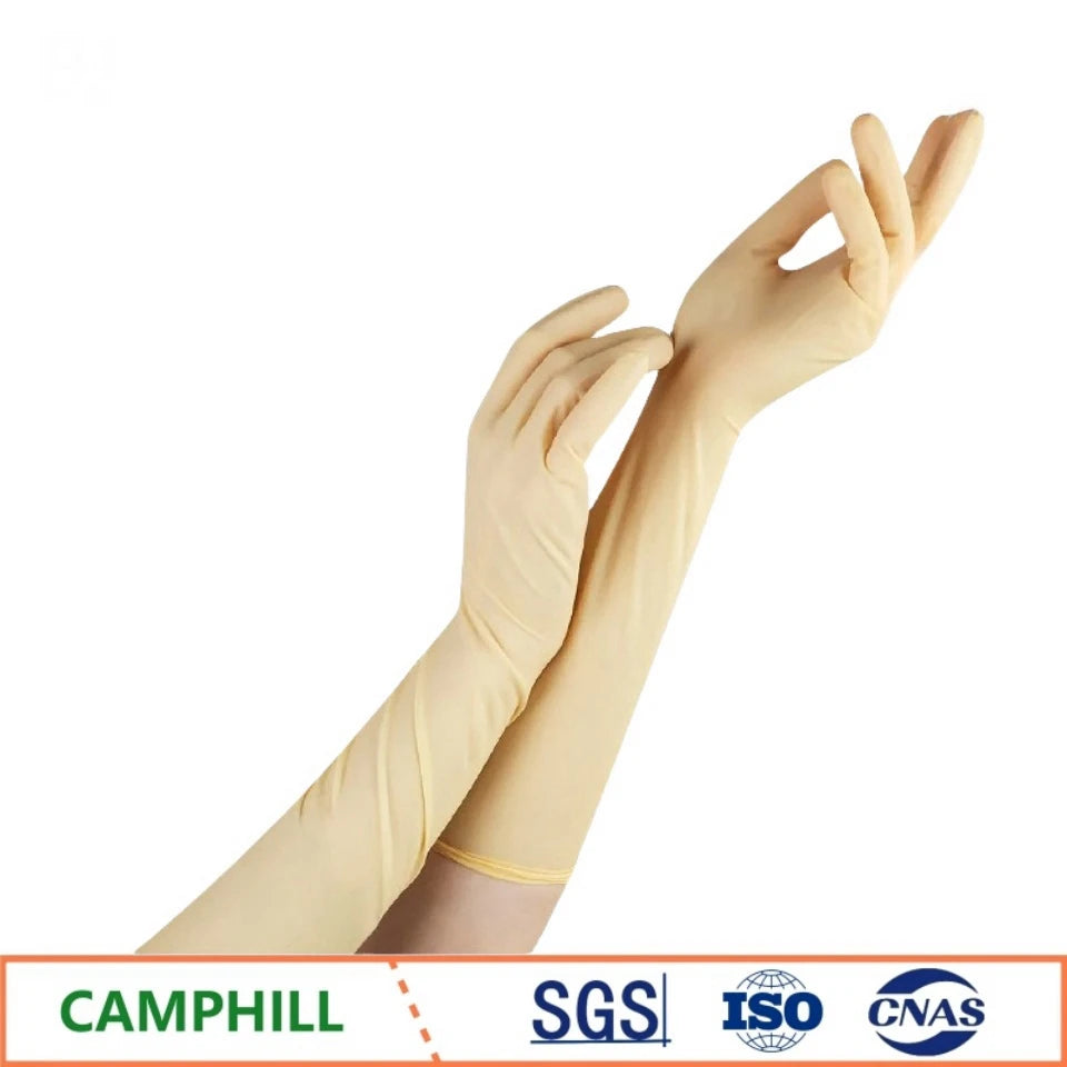 Disposable latex gloves 20 inch extended thickened laboratory chemical acid and alkali resistant protective industrial gloves