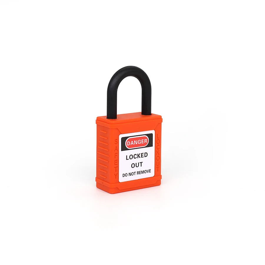 25mm/38mm/76mm Orange Color Industria Safety Lockout Padlock Safety Locks Suitable for industrial and electrical applications