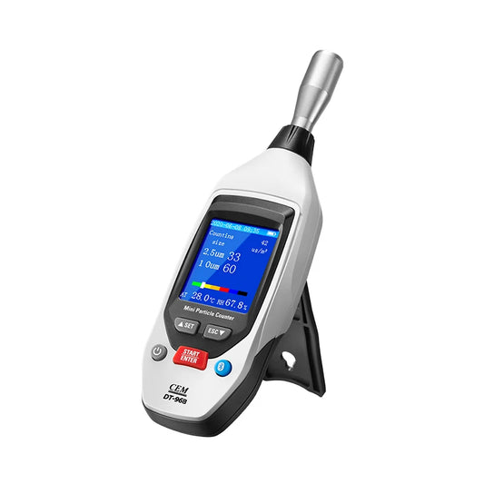 CEM Mini Particle Counter Indoor Handheld Air Quality Monitor Portable PM2.5 PM10 Detector Air Quality Tester for Confined Space
