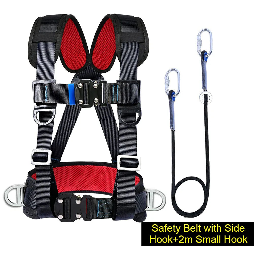 High-altitude Work Safety Belt Three Point Harness Outdoor Rock Climbing Harness Safety Ropes Electrician Construction Equipment